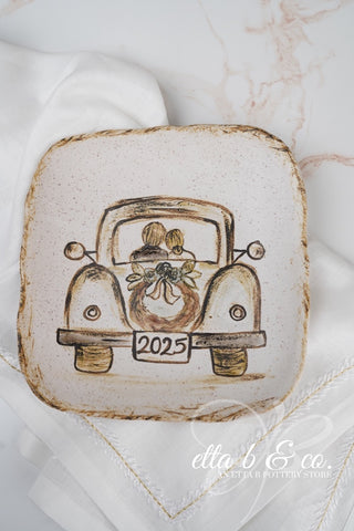 Just Married Plate, Vintage Car 2025