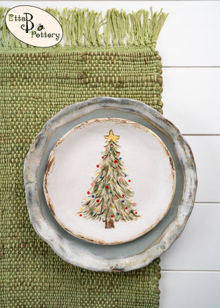 Vintage Tree Salad Plate