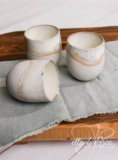 Stemless Wine Cup By Etta B Pottery – Bella Vita Gifts & Interiors