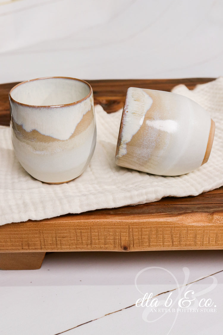 Stemless Wine Cup By Etta B Pottery – Bella Vita Gifts & Interiors